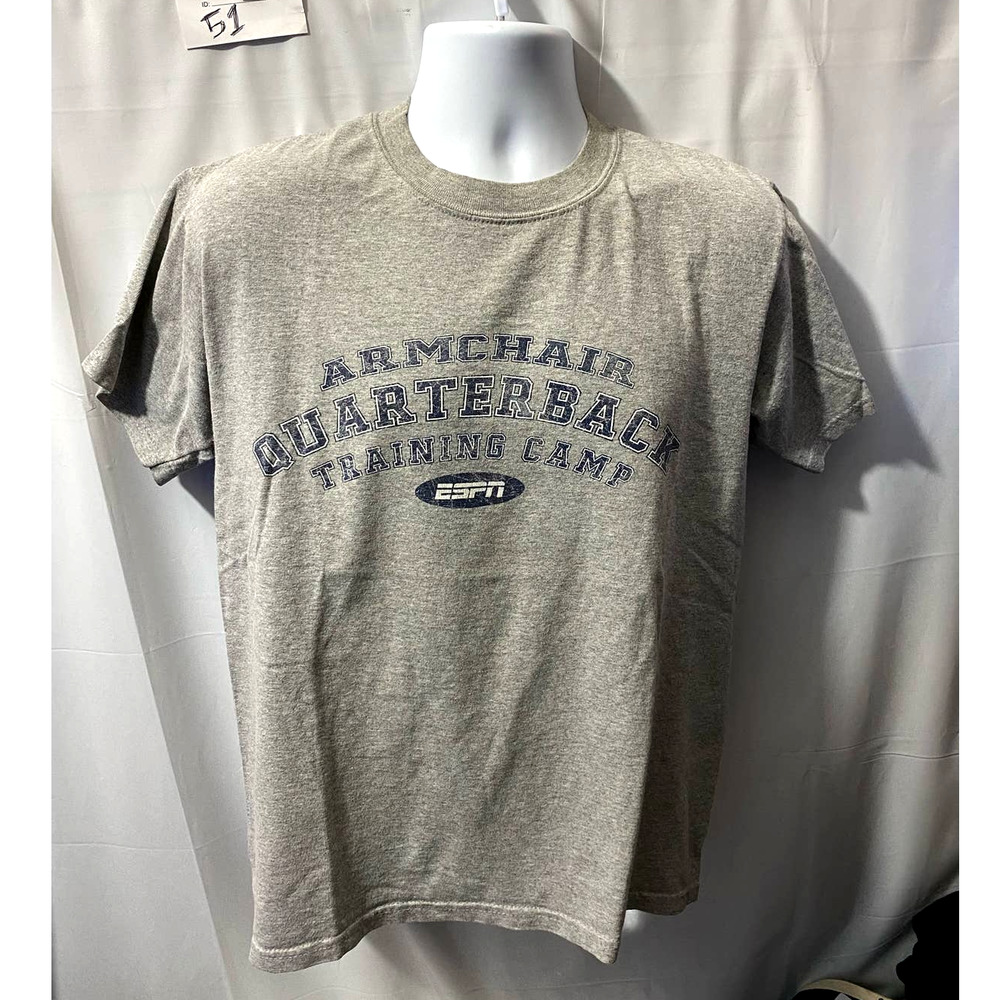 Mens Arm Chair Quarterback T Shirt Funny Fantasy Football ESPN Medium